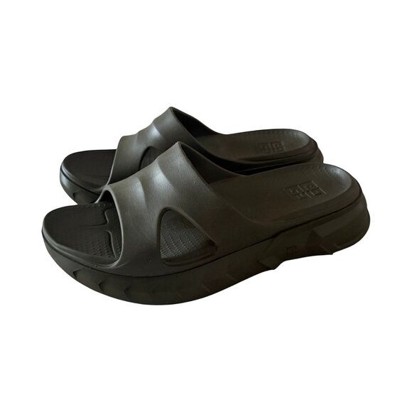 GIVENCHY Olive Green Marshmallow Slides Sandals Size 41 / 11 - Picture 1 of 11